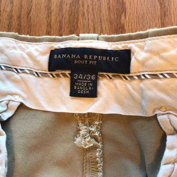 Banana Republic Boot Fit Khaki 34/36 - Picture 4 of 6